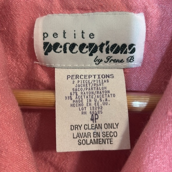 Vintage Pink Top, sleeveless jacket, 4P - Picture 5 of 6